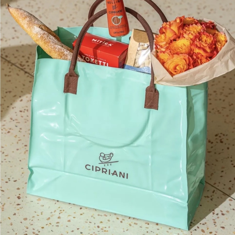 Cipriani large waterproof plastic tote bag